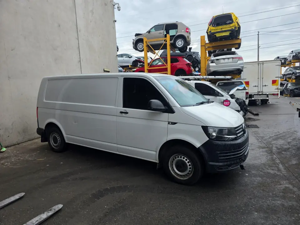 White work van outdoors